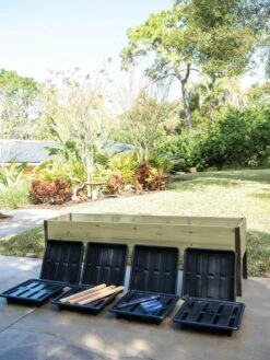 Self-Watering Eco-Stained Elevated Planter Box, 2' X 8' 25 Self-Watering Eco-Stained Elevated Planter Box, 2' X 8' -Garden Supplies Sales 8608968 8937 tif