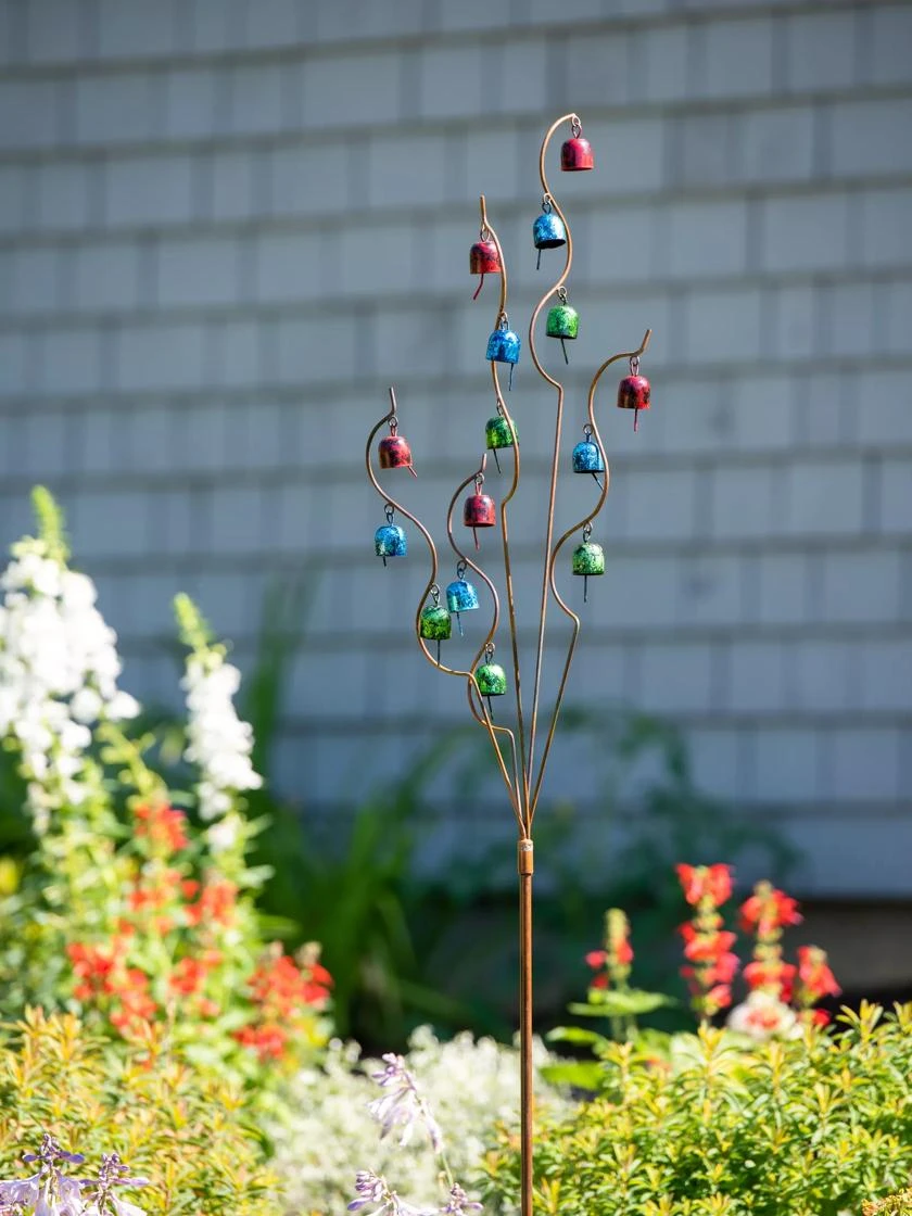 Bells Spiral Garden Stake 3 Bells Spiral Garden Stake