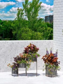 Galvanized Grow Bag Triple Planters With Stand 13 Galvanized Grow Bag Triple Planters With Stand -Garden Supplies Sales 8609180 0344 tif