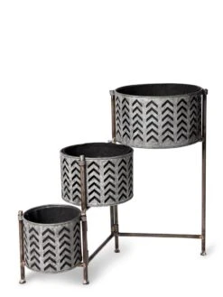 Galvanized Grow Bag Triple Planters With Stand 12 Galvanized Grow Bag Triple Planters With Stand -Garden Supplies Sales 8609180 4812 tif