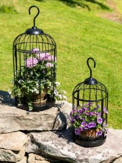 Hanging Birdcage Planter Set -Garden Supplies Sales 8609181 0374 tif