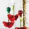 Waxed Amaryllis Brass Hangers, Set Of 3 -Garden Supplies Sales 8609252 2020 6004