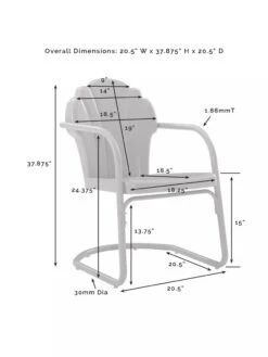 Crosley Tulip Chair Set, Set Of 2 -Garden Supplies Sales 8609287 46V jpg