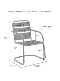 Crosley Brighton Chair Set, Set Of 2 -Garden Supplies Sales 8609288 38v