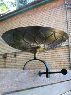 Achla Designs African Daisy Birdbath With Over-the-Rail Bracket -Garden Supplies Sales 8609295 02v