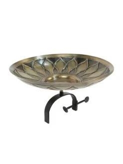 Achla Designs African Daisy Birdbath With Over-the-Rail Bracket -Garden Supplies Sales 8609295 04v