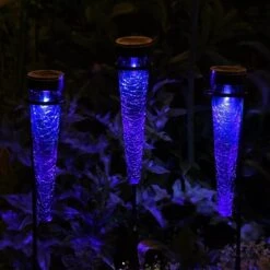 Achla Designs Solar Sparkle Cone With Stakes, Set Of 3 19 Achla Designs Solar Sparkle Cone With Stakes, Set Of 3 -Garden Supplies Sales 8609357DKBL 02V jpg