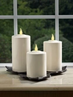 Outdoor LED Pillar Candles -Garden Supplies Sales 8609405 03v outdoor led pillar candles