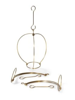 Waxed Amaryllis Brass Hangers, Set Of 3 -Garden Supplies Sales 8609411 6313 brass amaryllis hangers