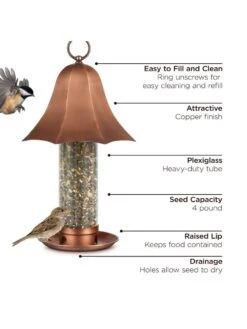Bell Tube Bird Feeder -Garden Supplies Sales 8609486 03v