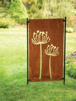 Queen Anne's Lace Corten Steel Screen -Garden Supplies Sales 8609526 00526 tif