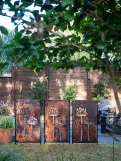 Queen Anne's Lace Corten Steel Screen -Garden Supplies Sales 8609526 6301 tif
