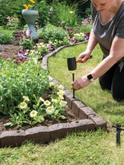 Roman Stone Recycled Rubber Landscape Edging, 4' 9 Roman Stone Recycled Rubber Landscape Edging, 4' -Garden Supplies Sales 8609898 019 tif