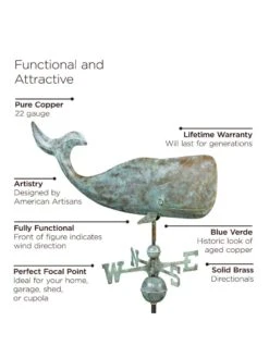 Whale Weathervane -Garden Supplies Sales 8610226 04v