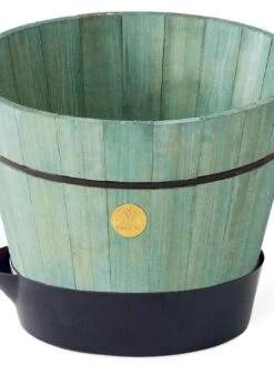 VegTrug® Build-a-Barrel Wooden Planter With Self-Watering Reservoir Tray, 18" -Garden Supplies Sales 8610253 07V tif