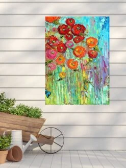 Poppies Outdoor Wall Art -Garden Supplies Sales 8610295 01v
