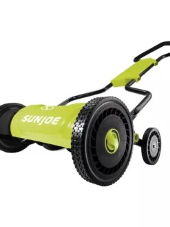 Sun Joe MJ1800M 18-Inch Quad-Wheel, 5-Position, Razor Sharp Cutting Blade, Silent Push Reel Mower