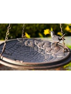Floral Motif Hanging Birdbath -Garden Supplies Sales 8610562 01v