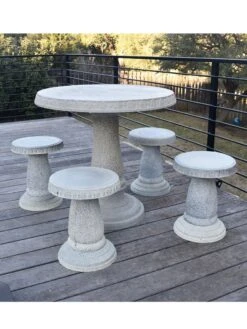 Round Patio Garden Table 12 Round Patio Garden Table -Garden Supplies Sales 8610576 01v exaco trading round patio table set with 4 stools 1