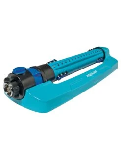 Aqua Joe AJ-OMS18-TRB Indestructible Metal Base Oscillating Sprinkler, 4500 Sq Ft Max Coverage