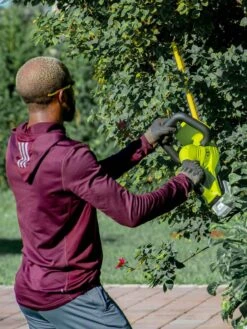 Sun Joe 24V-HT22-LTE 24-Volt ION+ Cordless Hedge Trimmer Kit | 22-Inch | W/ 2.0-Ah Battery And Charger -Garden Supplies Sales 8610657 07v