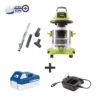 Sun Joe 24V-WDV6000 24-Volt ION+ Cordless Portable Stainless Steel Wet/Dry Vacuum Kit | 5.3 Gal | W/ 4.0-Ah Battery And Charger -Garden Supplies Sales 8610658 01v sun joe cordless wet dry vacuum kit