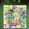 Succulent Blooms Outdoor Wall Art -Garden Supplies Sales 8610722 02v succulent blooms outdoor wall art