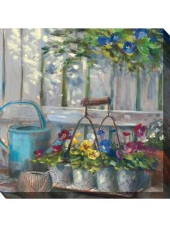 Pansy Basket Outdoor Wall Art -Garden Supplies Sales 8610734 01v