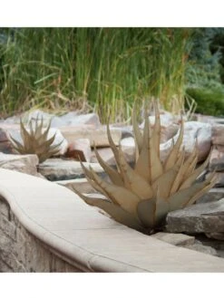 Desert Steel Sharkskin Agave Sculpture -Garden Supplies Sales 8610753 04v