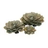Desert Steel Blue Rose Succulent Sculpture -Garden Supplies Sales 8610763 03v desert steel blue rose succulent