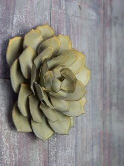 Desert Steel Blue Rose Succulent Sculpture -Garden Supplies Sales 8610764 02v