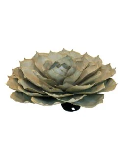 Desert Steel Blue Rose Succulent Sculpture -Garden Supplies Sales 8610765 01v desert steel blue rose succulent medium