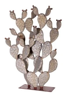 Desert Steel Prickly Pear Cactus Sculpture, Grande 7 Desert Steel Prickly Pear Cactus Sculpture, Grande -Garden Supplies Sales 8610769 03v