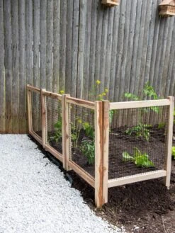 Garden Supplies Sales 5 Wood And Wire Critter Fence, Set Of 4