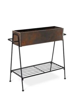 Rectangular Corten Planter And Stand -Garden Supplies Sales 8611028 1245 tif