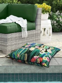 Outdoor Decor™ Floor Pillows, 24" X 24" -Garden Supplies Sales 8611118 109v cact outdoor floor deco pillow 24x24 multi cactus