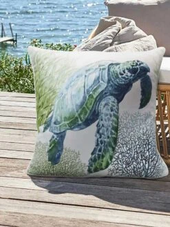 Outdoor Decor™ Floor Pillows, 24" X 24" -Garden Supplies Sales 8611118 115v trtl outdoor floor deco pillow 24x24 sea turtle