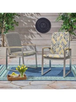 Outdoor Decor™ Seat Pad High Back Cushions, 20" X 45" -Garden Supplies Sales 8611125 108v ctlv outdoor seat pad high back cushions 20x45 citrus leaves