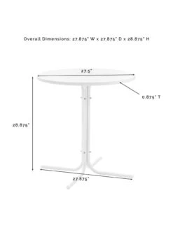 Crosley Griffith Outdoor Bistro Table -Garden Supplies Sales 8611576 05v