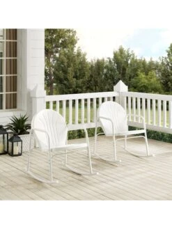 Crosley Griffith 2-piece Outdoor Rocking Chair Set -Garden Supplies Sales 8611577 wt 40v