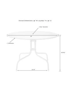 Crosley Bates 5-piece Outdoor Dining Set -Garden Supplies Sales 8611581 09v