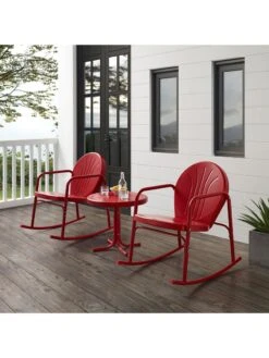 Crosley Griffith 3-piece Outdoor Rocking Chair Set -Garden Supplies Sales 8611588 rd 14v