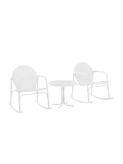 Crosley Griffith 3-piece Outdoor Rocking Chair Set -Garden Supplies Sales 8611588 wt 36v