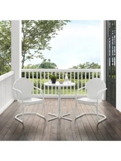 Crosley Tulip 3-piece Outdoor Bistro Set -Garden Supplies Sales 8611591 wt 38v