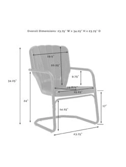 Crosley Ridgeland 3-piece Outdoor Bistro Set 34 Crosley Ridgeland 3-piece Outdoor Bistro Set -Garden Supplies Sales 8611594 10v