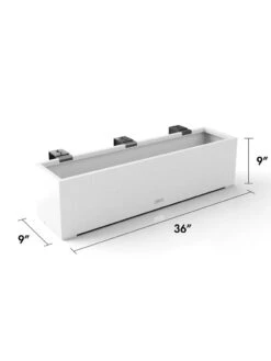 Veradek Metallic Series Railing Planters -Garden Supplies Sales 8611610 28v