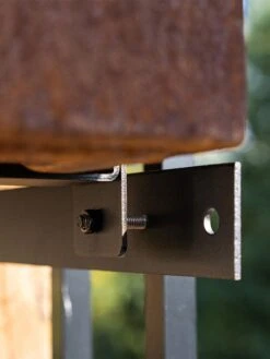 Veradek Metallic Series Corten Steel Railing Planters -Garden Supplies Sales 8611611 02v