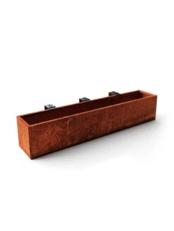 Veradek Metallic Series Corten Steel Railing Planters -Garden Supplies Sales 8611614 04v
