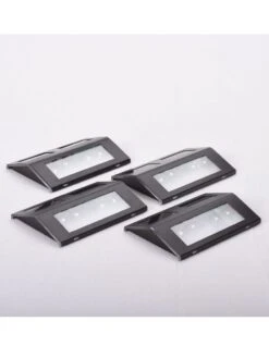 MAXSA® Solar-Powered Metal Deck Light, Set Of 4 -Garden Supplies Sales 8611691 bz 04v