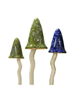 Potting Shed Tinkling Toadstool Sculptures, Set Of 3 -Garden Supplies Sales 8611730 win 06v potting shed tinkling toadstool sculptures set of 3 winter